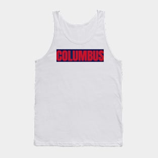 columbus with blue strip Tank Top